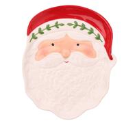The Christmas Gift Co. Santa & Friends Ceramic Nordic Plate - Mr Claus The Christmas Gift Co. Multicolor