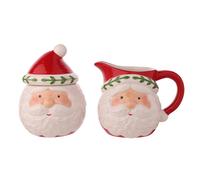 The Christmas Gift Co. Santa & Friends Ceramic Nordic Sugar Bowl & Jug The Christmas Gift Co. Multicolor