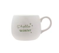 The Christmas Gift Co. White Speckled Mug - Hello Winter The Christmas Gift Co. White