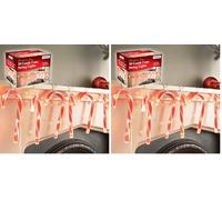 The Christmas Workshop 70039 10 LED Candy Cane Christmas String Lights | Indoor Decorations | 1.8M Lead Length with 20cm Long Candy Canes | Battery Operated, Red and White (Pack of 2)
