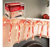 Christmas Workshop 10pc Candy Cane LED Decoration String Lights