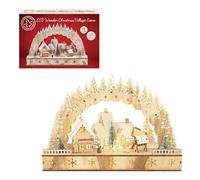 Christmas Workshop LED Wooden Christmas House Scene