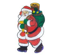 The Christmas Workshop 70370 LED Santa Claus Christmas Window Light/Metallic Silhouette Light/Indoor Christmas Decorations/Battery Operated / 52cm x 29cm
