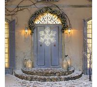 The Christmas Workshop 70549 60CM Starburst Snowflake Christmas Lights / 300 Warm & Bright White LED Lights/Indoor or Outdoor Christmas Decorations