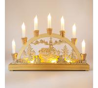 Christmas Workshop LED Wooden Candle Bridge