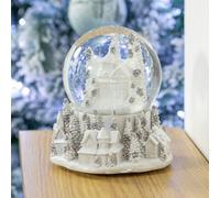 The Christmas Workshop 70799 Musical Snow Globe With White Townscape Design