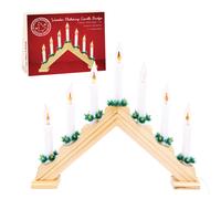 Christmas Workshop Pine Flickering Candle Bridge