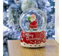 The Christmas Workshop 70939 Musical Snow Globe With Traditional Santa Claus Design