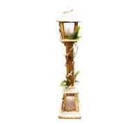 Christmas Workshop 85cm LED Snow Tipped Wood Lamp Post