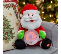 The Christmas Workshop 71249 Santa With Musical Snowball Animated Singing Musical Toy