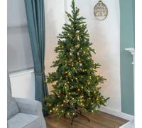 The Christmas Workshop 72019 6Ft Pre-Lit Mixed Fir Artificial Christmas Tree
