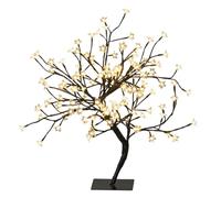The Christmas Workshop 75020 60cm Blossom Tree / 128 Warm White Lights/Energy Efficient LEDs/Mains Operated/Steady On Light Pattern