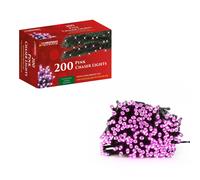 The Christmas Workshop 75070 200 Pink LED Chaser Christmas Lights