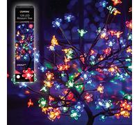 The Christmas Workshop 76440 60cm Blossom Tree / 128 Multi-Coloured Lights/Energy Efficient LEDs/Mains Operated/Steady On Light Pattern