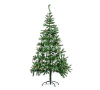 The Christmas Workshop 76820 6ft Snow Tipped Artificial Christmas Tree | Traditional Indoor Christmas Decoration | 480 Tips | Includes Metal Christmas Tree Stand