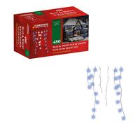 The Christmas Workshop 77530 480 Icicle LED Outdoor Christmas Lights| Blue & White