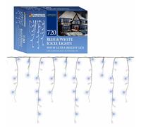 Christmas Workshop 17.16m 720 LED Icicle Chaser Lights - Blue & White, Blue