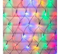The Christmas Workshop 77940 108 LED Multi-Coloured Net Christmas Window Lights | Mains Powered | Indoor and Outdoor | Christmas/Weddings/Gardens | 1.2M x 1.2M