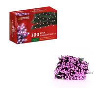 The Christmas Workshop 78020 300 Pink LED Chaser Christmas Lights