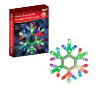 The Christmas Workshop 81770 Multi Coloured LED Window Light Snowflake