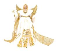 Christmas Workshop 12" Gold & Cream Tree Top Angel