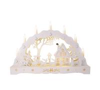 The Christmas Workshop 88200 Wooden Illuminated Candle Bridge