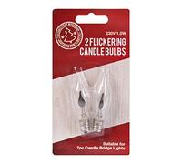 The Christmas Workshop 88730 Replacement Flickering Light Bulbs/Pack of 2 / Compatible with 70800 Candle Bridge