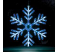 The Christmas Workshop Blue & White Snowflake Window Light