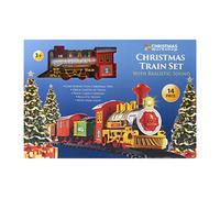 The Christmas Workshop Christmas Train Sets / 4 Separate Designs/Realistic Sounds & Light/Battery Operated (Standard Train Set)