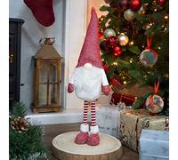 The Christmas Workshop Felt Gnome Ornament/Festive Collectable Gonk/Woolen Decoration and Sizes (White & Red Standing)