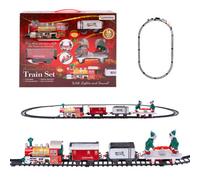 The Christmas Workshop Festive Christmas Train Set With Moving Elves / 400Cm Length Track / Christmas Elf Decoration