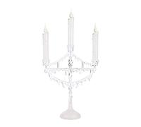 The Christmas Workshop Flickering Candelabra, Clear Acrylic