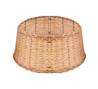 The Christmas Workshop Folding Brown Willow Christmas Tree Skirt