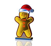 The Christmas Workshop Gingerbread Man Infinity Light/Double-Sided Multi-Coloured Christmas Light / 1.8 Metre USB Cable / 28cm Height (74279)