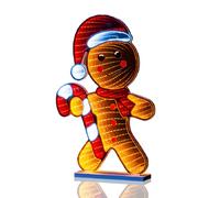 The Christmas Workshop Gingerbread Man Infinity Light/Double-Sided Multi-Coloured Christmas Light / 5 Metre Lead Wire / 60cm Height (74339)