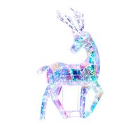 The Christmas Workshop Iridescent Light Up Reindeer/Bright White Christmas Lights/Indoor Christmas Decoration / 60 x 36 x 13cm Size (74549)