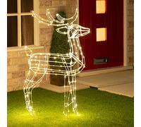 Christmas Workshop 250 LED Light Up Reindeer - 115cm Tall