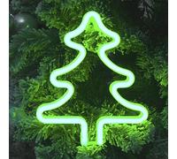 The Christmas Workshop LED Neon Lights/Indoor Light Up Christmas Decoration/Easy Hanging Hook / 6 Hour Timer Function/Battery Powered (Christmas Tree)