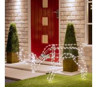 The Christmas Workshop Light-Up Grazing Reindeer / Outdoor Decoration With 250 Warm White Led Lights