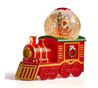 The Christmas Workshop Light-Up Snow Globe/Festive Design with Swirling Glitter and Warm White LED Glow/Battery or Mains Powered (Christmas Train)