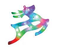 The Christmas Workshop Multi Coloured LED Window Light Reindeer