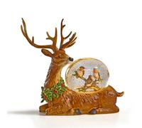 The Christmas Workshop Reindeer Snow Globe