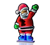 The Christmas Workshop Santa Claus Infinity Light/Double-Sided Multi-Coloured Christmas Light / 5 Metre Lead Wire / 60cm Height (73819)