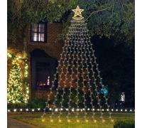 The Christmas Workshop Shooting Star Christmas Lights/Warm & Bright White LEDs/Indoor or Outdoor Use / 11 Light Modes/Remote Control / 3.5m Length (73659)