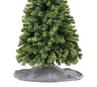 The Christmas Workshop Short Pile Grey Faux Fur Tree Skirt