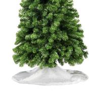 The Christmas Workshop Short Pile White Faux Fur Tree Skirt