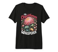 The Chrysanthemum Whisperer Mums Floral Premium T-Shirt