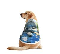 The Church in Fantasy Dog Shirt Vest Dog Clothes- Breathable Cooling for Big Dogs, Sun Protection Comfort Wear for Golden Retriever, Husky, Alaska Outdoor Activities 3X-Large