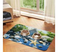 The Church in Fantasy Pet Feeding Mat Dog Cat Eating Food Absorbent Leather Tablecloth for and Water Bowl Waterproof No Stains Quick Dry Non-Slip 17.72 * 11.8IN