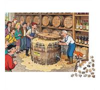 The Cider Press Leak Wooden Jigsaw Puzzle Waterproof 1000 Piece Puzzles for Adults Fun Educational Games
